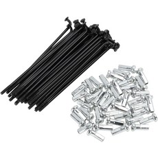 래치롤 38세트 14G 자전거 스포크 휠 카본 스틸 블랙, 90mm