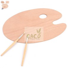 까코 미술용 우드 파레트 유화 전용 원목 팔레트 손잡이형 아티스트 물감 혼합판, 사각 - 소, 1개, 소