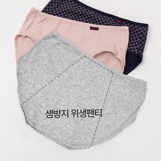 여성용 면스판 코튼 생리 위생 샘방지 3종 팬티