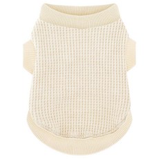 프리미엄 애완동물 옷: 베이지 탱크 탑 강아지 셔츠 - 장난스런 강아지를 위한 쉬운 디자인의 신축성 있는 의류 XX-라지 262681, 1