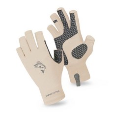 MOUNT TEC 야외 활동 핑거리스 장갑 UPF 50 자외선 차단 여름 햇빛 장갑 낚시 운전 하이킹 러닝 보트용 (차콜 XL)