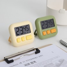 [TJCOMPANY] HICKIES 히키스 디지털 타이머 뽀모도로 집중학습 수험생 스터디타이머 쿠킹타이머 VITA, 1개, 옐로우