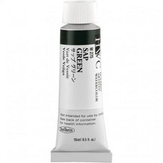 미술용 물감 전문가용 미술 수채화 홀바인 아티스트 15ml 수액 그린, 미술용 물감 전문가용 미술 수채화 홀바인 아티스트 15