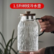 樹皮紋玻璃冷水壺組 1500ml, 樹紋涼水壺1500ML, 1個