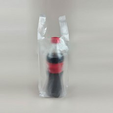 베스트박스 W형 손잡이 음료수봉투 500ml 배달 포장 테이크아웃 비닐봉투, 1세트, 100개입