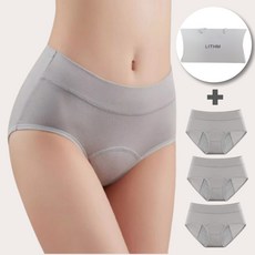 리듬 여성 생리팬티 하이웨스트 면 위생팬티 3종