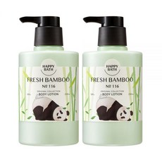 바오패밀리X해피바스 오리지널컬렉션 바디로션 프레시대나무향 500g 2입