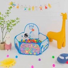 兒童彩虹爬行隧道 觸感訓練爬行筒, 120*72cm海豚圍欄-藍送1, 1個