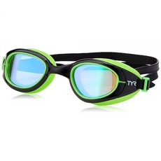 TYR Special Ops 2.0 수영 고글 편광 김 서림 방지 렌즈 남성 및 여성용 그린/블랙