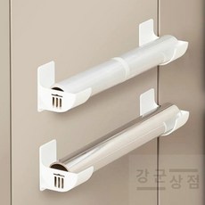 (강군상점) 다용도 랩 홀더 키친타월 우산 비닐봉투 도마 냄비뚜껑 랩걸이 주방, 화이트