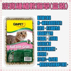 Petroyal Gimpet 駿寶/竣寶/俊寶自種軟貓草(盒裝)Gimcat 小麥草 貓薄荷 種子 diy, 1盒, 1個