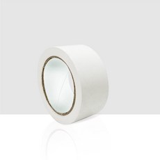 警示膠帶【創新生活】PVC 斑馬膠帶 警戒地標貼 地板地面膠帶 劃線膠帶 施工膠帶 黃黑膠帶 事務 文具, 1個, 48mm*25M-白1卷, 黃黑