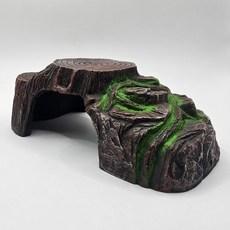 어밥 A 원목 나이테 3 모양 파충류 거북이 소 동물 쉼터 계단