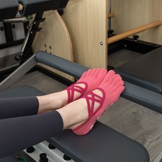 印花點膠防滑瑜伽襪子普拉提防滑襪專業級五指襪瑜伽防滑舞蹈襪