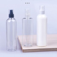 휴대용 리필 공병 스프레이 화장품 펌프루주쓰, 투명병+블랙 헤드, 1개