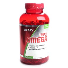 MET-Rx 三重歐米茄軟凝膠, 1罐, 240顆, 1罐