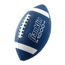 Franklin Sports 주니어 사이즈 미식축구공 - Grip-Rite 청소년 미식축구공 - 엑스트라 그립 합성 가죽 어린이에게 적합 - 블랙 및 옵틱, Junior Size - 1 Inflated Footb, Blue/White