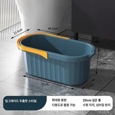 에비노 대걸레탈수기 물 마대 마포걸레 대걸레 밀대, 블루 소형, 1개