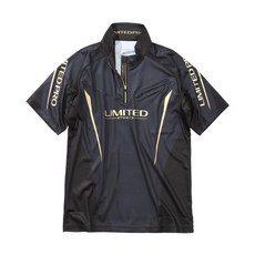SHIMANO LIMITED PRO 釣魚服飾 半拉鍊釣魚連帽衫 長袖黑色 SH-124Y 短袖 SH-125Y, SH-125Y黑色L