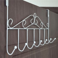 웅스토어 다목적 방문걸이 철제 도어 행거 파티션모자가방걸이, 화이트