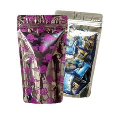 好包裝 【牡丹花】單面透明鋁箔站立夾鏈袋【半斤】 50入 2包, 中 (M), 2個, 50個裝