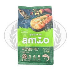 풀무원아미오 강아지 자연담은식단 건식사료, 연어, 1kg, 1개