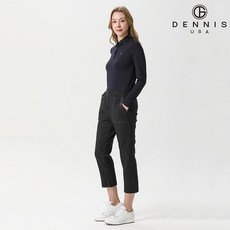 데니스골프 여성 데님라이크 스티치 8부 팬츠_FAQMLPT689 896935