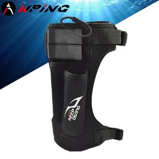 【ANPING】 3.5mm 潛水剪刀袋 潛水裝備 綁小腿, 1個, 可調式綁腿刀套-黑色, 黑色