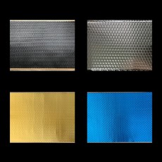 자동차 방음 소음 방진매트 23x40cm, 자동차방진매트 230X400 (블랙), 1개