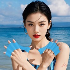 부희 손가락 물갈퀴 수영용품, 그린 L