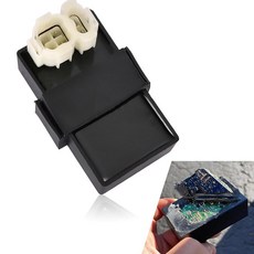 Jewkot 자동차 AC 점화기 1개 GY6 50-150CC 엔진 6핀 플러그 앤 플레이 CDI 점화기 교체 수정 액세서리 대부분의 자동차 스쿠터 오토바이 및 ATV와, Jewkot 자동차 AC 점화기 1개, GY6 50-1