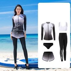 ［ 新品上新 ］女士五件套 男士三件套 遊泳衣 情侶泳裝 防曬泳衣 長袖 長褲 加大碼泳衣 潛水服 速乾 沙灘衝浪服
