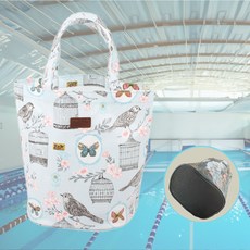 에버리빙 불투명 매쉬 목욕가방, 스카이버드