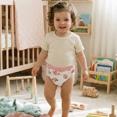 1+1유아 배변훈련팬티 4중처리 무형광 면100% 샤랄라 배변팬티, 화이트, 1개