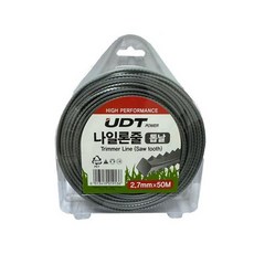 UDT 예초기날 나일론줄 2.7mm - 50M 톱날형, 1개