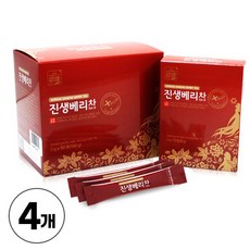 진생베리 차 TEA 인삼열매차 사포닌 진세노사이드 진생베리농축액 함유, 3g, 50개입, 4박스