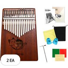 HDC영창 17음계 올솔리드 칼림바 풀 세트 M03 마호가니 고양이, 2개