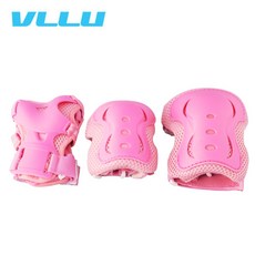[한국자전거총판] VLLU 미니쓰리(MINI3) 핑크 아동용보호대(25), 1개
