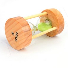 모래멍 유리 나무 샌드타이머 칼라 10분, 5분