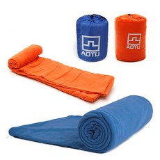 초경량 캠핑 등산 백패킹 여행 미니 여름 침낭 담요, 이너침낭_오렌지, 1개