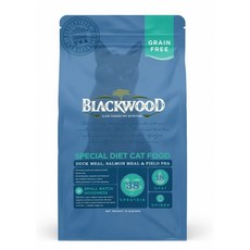 Blackwood 貓飼料 特調無穀系列 小包 貓糧, 1個, 柏萊富無穀全齡貓配方-鴨+鮭+碗豆4LB