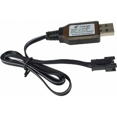 올칩 6.4V SM3P USB충전기 리튬 배터리용 3핀 RC카 드론 보트 호환 충전 장난감 케이블 18650, 1개, (SM3P) 6.4v USB충전기