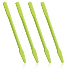 눈썹 왁스 스틱 4개 실리콘 스틱 그린 왁싱 주걱 논스틱 홈 살롱 및 바디 사용을 위한 재사용 가능한 제모 하드 Larrel 11st_amz 190081 857986002, 눈썹 왁스 스틱 4개, 실리콘 눈썹 왁스 스틱, 그린