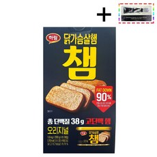 [코스트코무료배송] 하림 닭가슴살햄 챔 총 단백질 38g 고단백 햄 오리지널 + AHC 텐레볼루션 아이크림 샘플 1매 증정, 8개, 200g