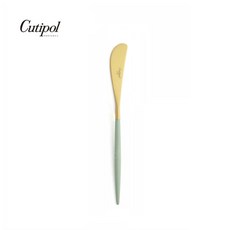 Cutipol GOA 青玉金霧面不鏽鋼 17CM奶油刀 葡萄牙手工餐具, 1個