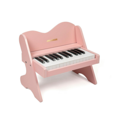 JALOKEE 25건반 원목 어린이 업라이트 피아노 유아 장난감 악기놀이 3세 4세 5세 어린이날선물, 1개, 블러쉬 핑크