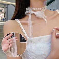 웨딩용 리본끈 진주 헤어장식 파티용 우아한 신부용 스냅 촬영 헤어밴드, 1개, SN.비즈밴드 계란꽃