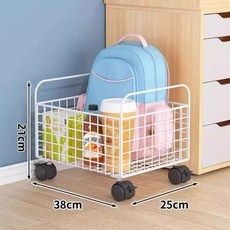 raee好貨推薦 可移動臟衣籃 家用襪子收納筐 小推車置物架, 白色小號帶輪