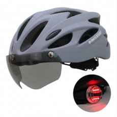 애몰라이트 고글 자전거 헬멧 01 25 후미등 전기 전동킥보드 헬멧 스포츠 헬멧, 그레이(무광), 1개