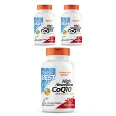 Doctor's BEST 高吸收輔酶Q10植物軟膠囊, 90顆, 3罐
